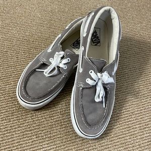 Suede Vans boat shoes